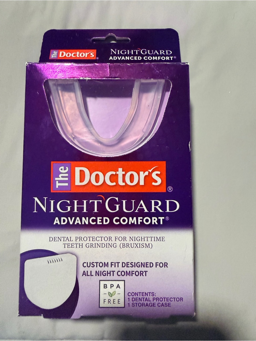 The Doctor's NightGuard Advanced Comfort with case NWT